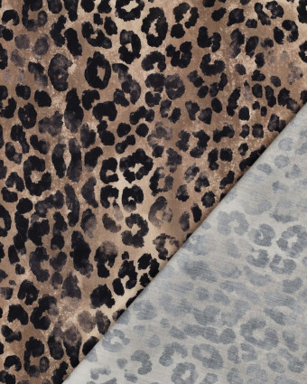 Tissu Coton Viscose Imprimé Digital Léopard - Mercerine