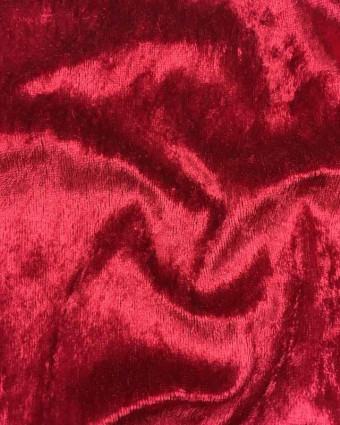 Panne De Velours Rouge - Mercerine