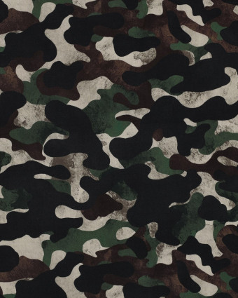 Popeline de Coton Camouflage - Mercerine