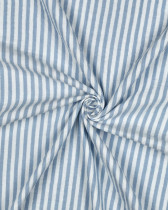 Double Gaze à Rayures Bleu Ciel