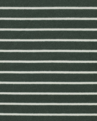 Tissu Jersey Mini Eponge Eucalyptus à Rayures  - Mercerine