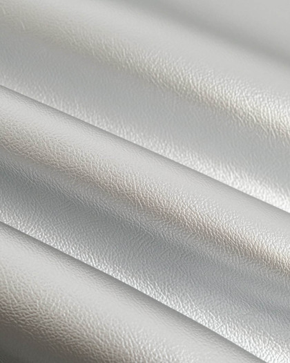 Tissu Simili Cuir Bari Argent - Mercerine
