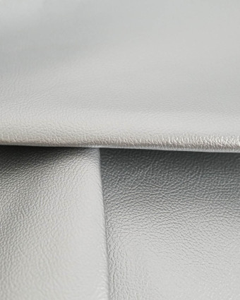 Tissu Simili Cuir Bari Argent - Mercerine