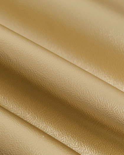 Tissu Simili Cuir Bari Doré - Mercerine