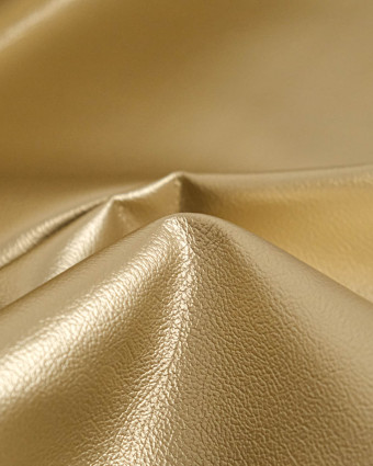 Tissu Simili Cuir Bari Doré - Mercerine