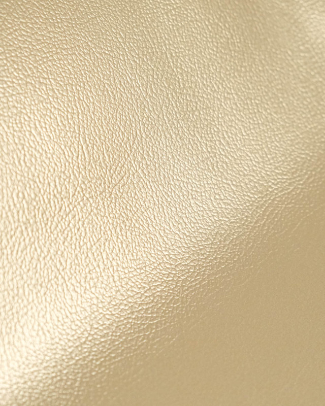 Tissu Simili Cuir Bari Doré - Mercerine