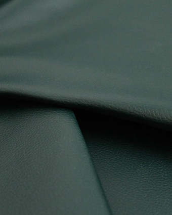 Tissu Simili Cuir Bari Vert Sapin - Mercerine