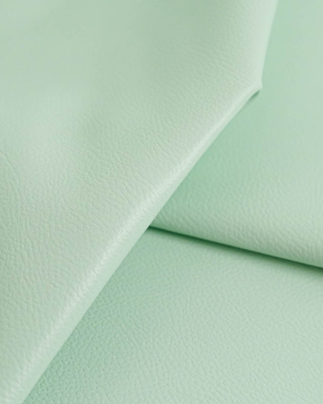 Tissu Simili Cuir Bari Vert d'Eau - Mercerine