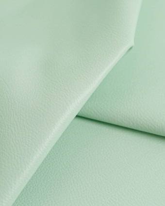 Tissu Simili Cuir Bari Vert d'Eau - Mercerine