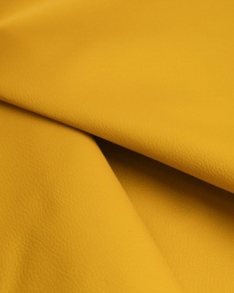 Tissu Simili Cuir Bari Safran - Mercerine