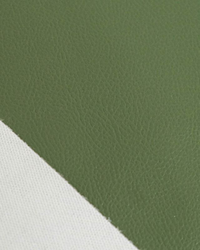 Tissu Simili Cuir Bari Kaki - Mercerine