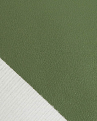 Tissu Simili Cuir Bari Kaki - Mercerine