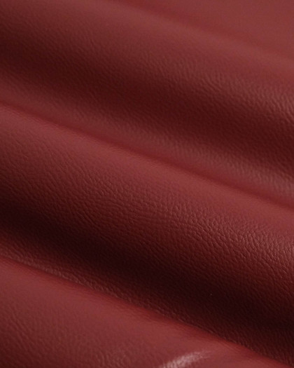 Tissu Simili Cuir Bari Bordeaux - Mercerine