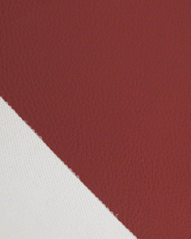 Tissu Simili Cuir Bari Bordeaux - Mercerine