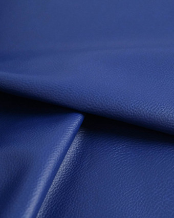 Tissu Simili Cuir Bari Bleu - Mercerine