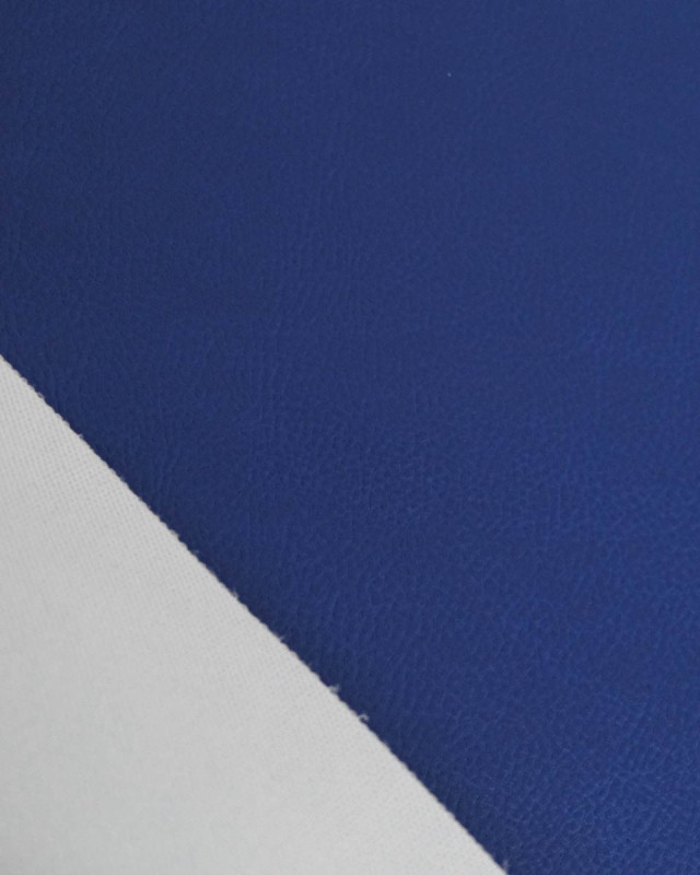Tissu Simili Cuir Bari Bleu - Mercerine
