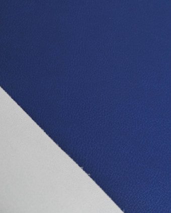 Tissu Simili Cuir Bari Bleu - Mercerine