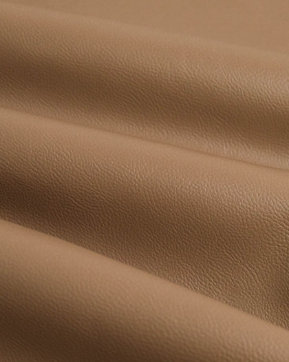 Tissu Simili Cuir Bari Taupe - Mercerine