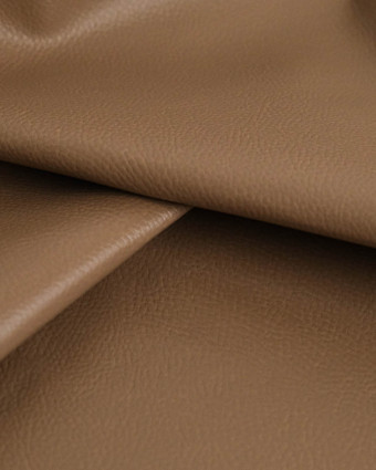 Tissu Simili Cuir Bari Taupe - Mercerine