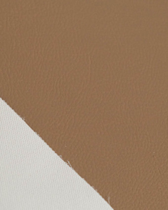 Tissu Simili Cuir Bari Taupe - Mercerine