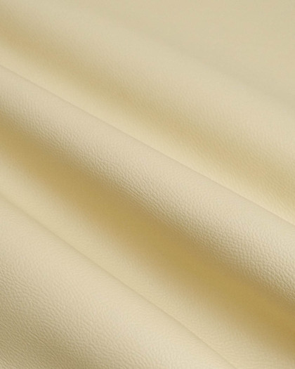 Tissu Simili Cuir Bari Ecru - Mercerine
