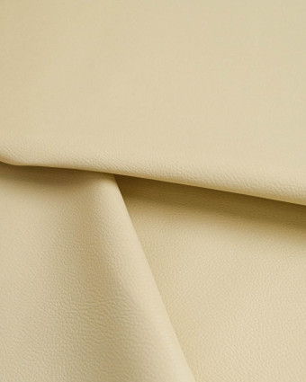 Tissu Simili Cuir Bari Ecru - Mercerine
