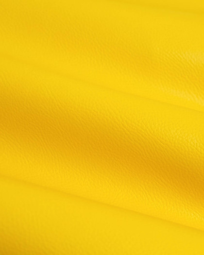 Tissu Simili Cuir Bari Jaune Soleil - Mercerine