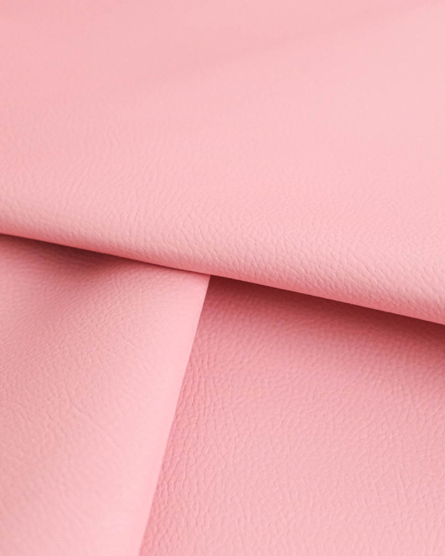 Tissu Simili Cuir Bari Rose Bonbon - Mercerine