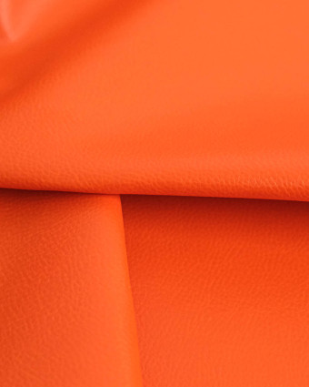 Tissu Simili Cuir Bari Orange - Mercerine