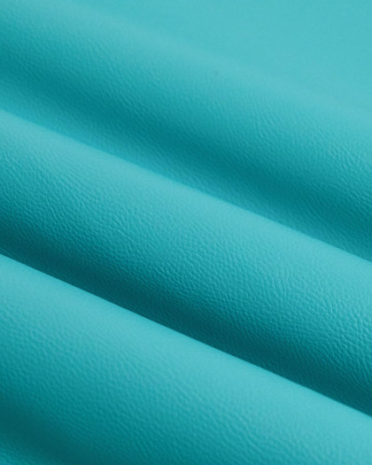 Tissu Simili Cuir Bari Turquoise - Mercerine
