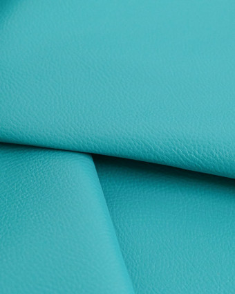 Tissu Simili Cuir Bari Turquoise - Mercerine