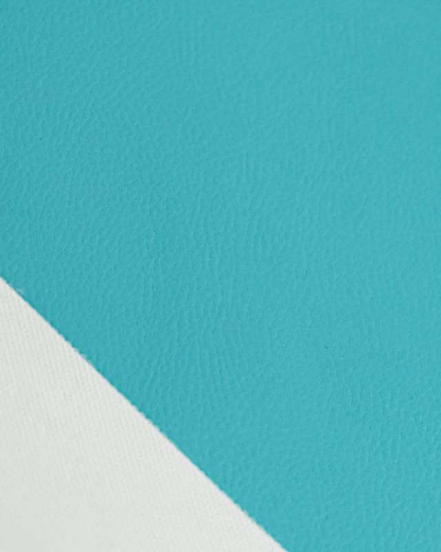 Tissu Simili Cuir Bari Turquoise - Mercerine