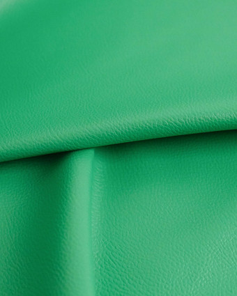 Tissu Simili Cuir Bari Vert Vif - Mercerine