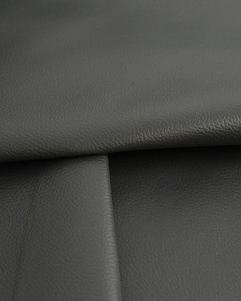 Tissu Simili Cuir Bari Anthracite - Mercerine