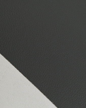 Tissu Simili Cuir Bari Anthracite - Mercerine