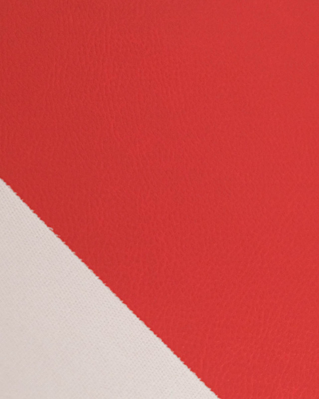 Tissu Simili Cuir Bari Rouge - Mercerine