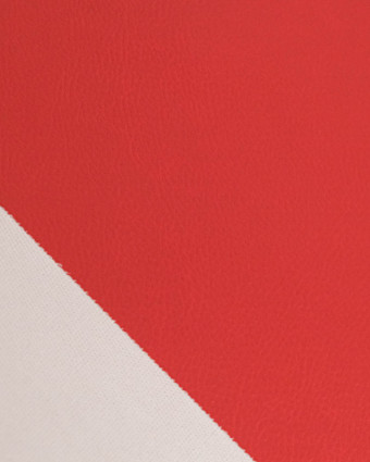 Tissu Simili Cuir Bari Rouge - Mercerine