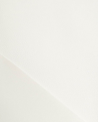 Tissu Simili Cuir Bari Blanc - Mercerine