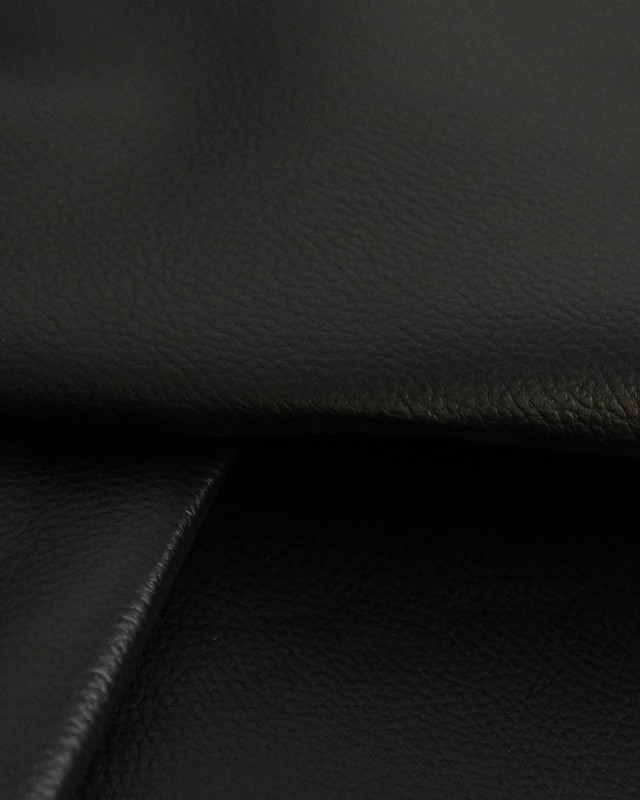 Tissu Simili Cuir Bari Noir - Mercerine