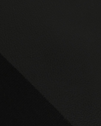 Tissu Simili Cuir Bari Noir - Mercerine
