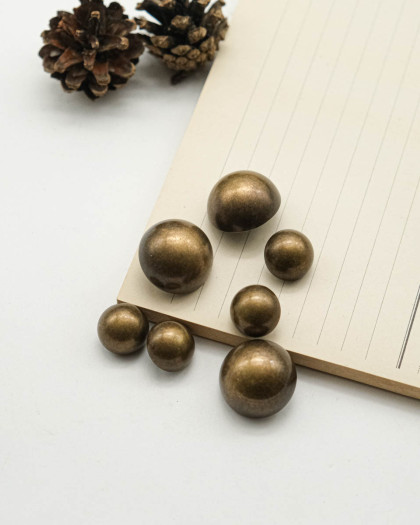 Bouton Boule Bronze à Tige