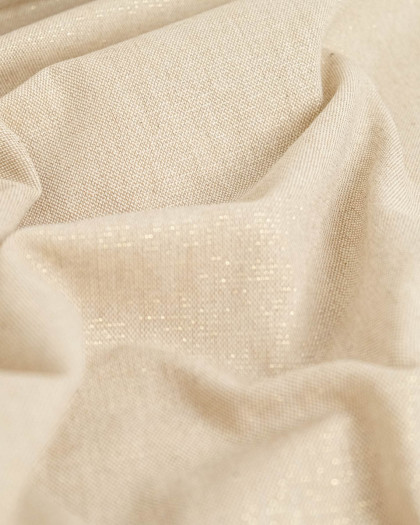 Effet Lin Lurex Naturel Or- 280cm