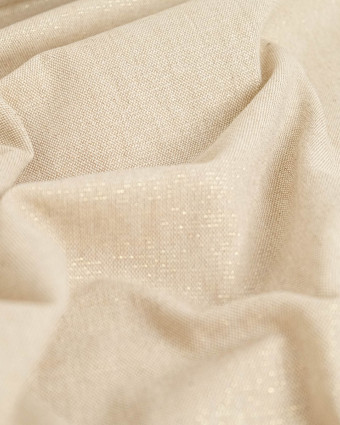 Effet Lin Lurex Naturel Or- 280cm