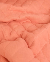 Tissu Double Gaze Matelassé Marsala