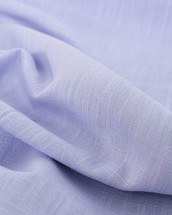 Tissu 100% Lin Uni Lilas - Mercerine