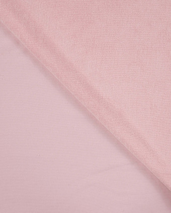 Tissu Eponge Coton Uni Rose Poudré - Mercerine