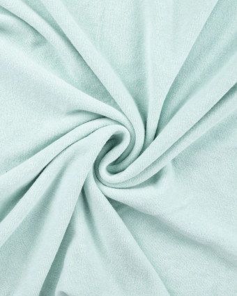 Tissu Eponge Coton Uni Menthe