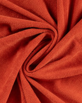 Tissu Mini Eponge Coton Uni Terracotta