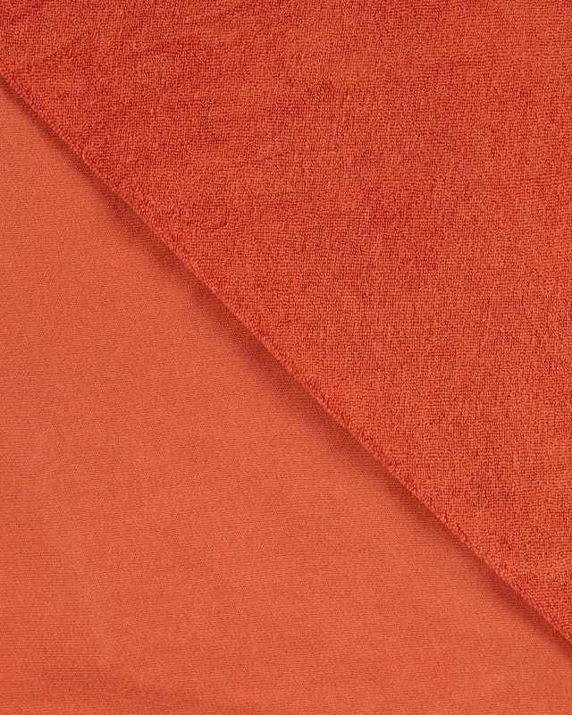 Tissu Eponge Coton Uni Terracotta - Mercerine