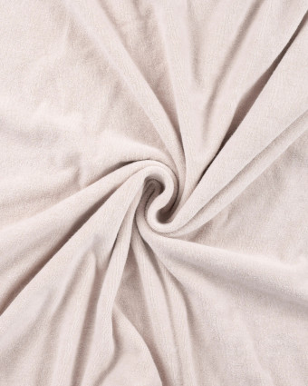 Tissu Eponge Coton Uni Ecru